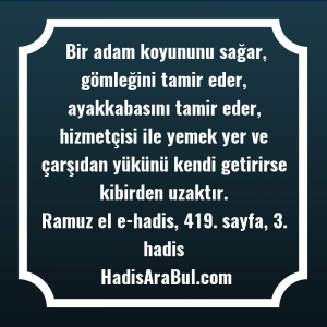   Bir adam koyununu sağar, gömleğini ... hadisi şerifi