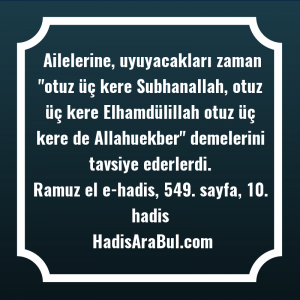   Ailelerine, uyuyacakları zaman 