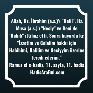   Allah, Hz. İbrahim (a.s.)'ı 