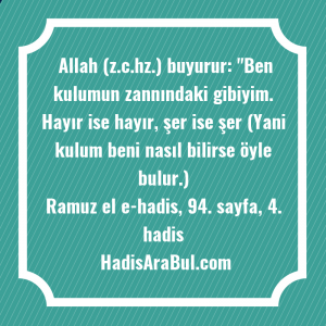   Allah (z.c.hz.) buyurur: 