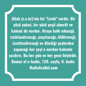   Allah (z.c.hz)'nin bir 